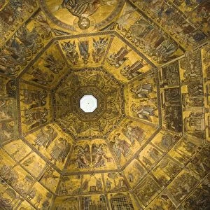 Mosaic ceiling of dome of the Battistero (Baptistry)