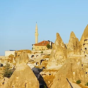 Rock-cut topography at Uchisar, UNESCO World Heritage Site, Cappadocia, Anatolia