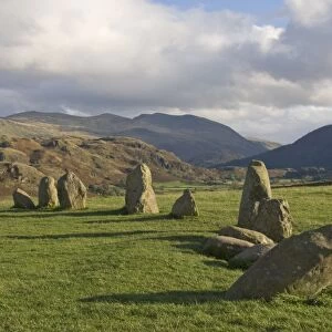St. Johns in the Vale and the Helvellyn Range from Castlerigg Stone Circle