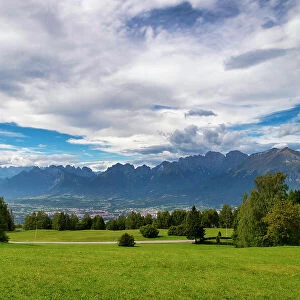 View of the Dolomites, Alpe Nevegal, Belluno, Veneto, Italy, Europe