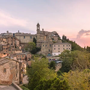 Montepulciano at sunrise, Siena province, Tuscany, Italy, Europe