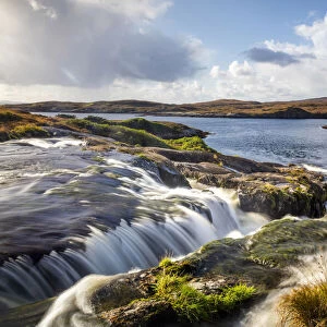 Waterfall on Isle of Harris, Outer Hebrides, Scotland