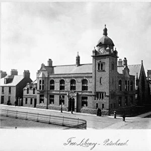 View of the library, 53 St Peters Street, Peterhead. Date: c1890