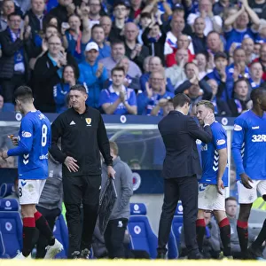 A Moment of Connection: Gerrard and Arfield at Ibrox - Rangers vs Celtic, Scottish Premiership