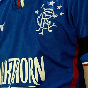 Rangers Pay Tribute: Scottish Cup Quarter Final Replay - Albion Rovers vs Rangers - In Memory of Robert Bryceland (Scottish Cup Winners 2003) - Players Wear Black Arm Bands in Honor of Tragically Passed Away Team Colleague