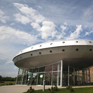 Lithuania, Eastern Lithuania, Moletai, Lithuanian Ethnocosmology Museum buildings