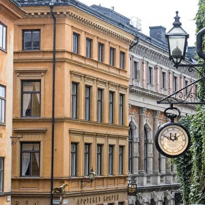 Located in the City portion of Stockholm, these buildings were shot from a staircase