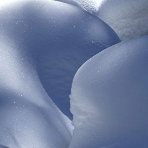 USA, Colorado, Steamboat Springs. Snow mound