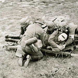 WORLD WAR II (1939-1945). Evacuation of wounded by German health services