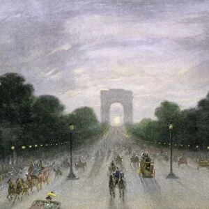 Arc de Triomphe, Paris, 1890s