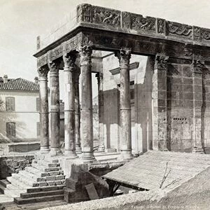 ALGERIA: TEMPLE OF MINERVA. The Roman Temple of Minerva at Tebessa, Algeria, built