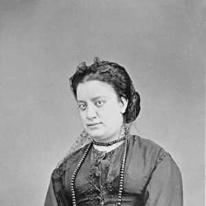 ANGELA PERALTA (1845-1883). Mexican operatic soprano. Photograph, 1870s