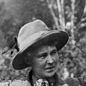 DELIA AKELEY (1869-1970). American explorer. Photograph, 1925