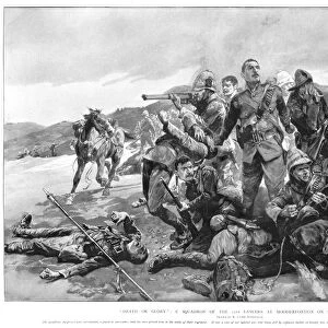 SECOND BOER WAR, 1901. C Squadron of the 17th Lancers at the Battle of Modderfontein