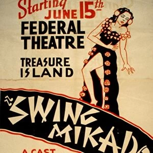 SWING MIKADO, c1939. Poster for a Federal Theatre Project production of Swing