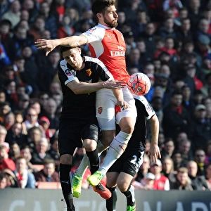 Giroud's Soaring Header: Arsenal's Victory Over Watford in FA Cup Sixth Round
