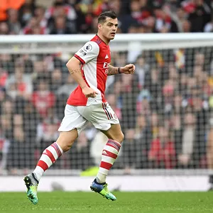 Granit Xhaka: In Action for Arsenal Against Manchester City, Premier League 2021-22