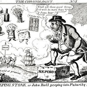 John Bull looking forward to the Land of Promise where there will be Parliamentary Reform