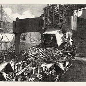 The Late Catastrophe on the Vale of Neath Railway at Swansea, Uk, 1865