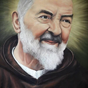 Portrait of Padre Pio in Apulia