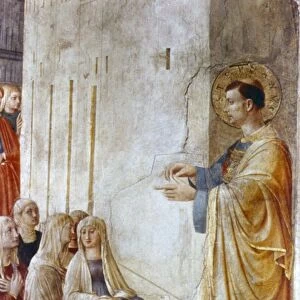 St Stephen Preaching (detail). Fra Angelico (Guido di Pietro / Giovanni da