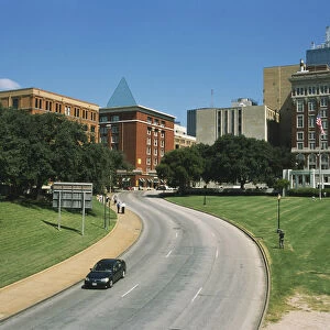 USA, Texas, Dallas, view from the Grassy Knoll, front view