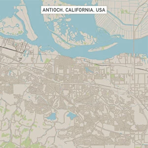 Antioch California US City Street Map