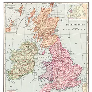 British Isles map 1892