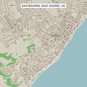 Eastbourne East Sussex UK City Street Map