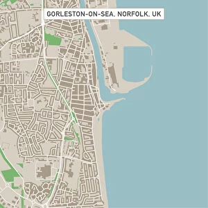 Gorleston-on-Sea Norfolk UK City Street Map