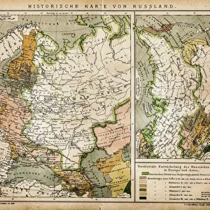 Historic map of Russia