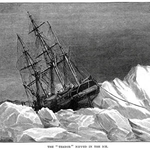 HMS Terror trapped in the Ice