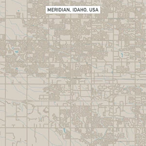 Meridian Idaho US City Street Map