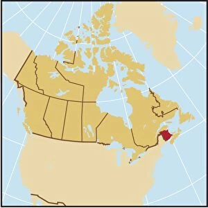 New Brunswick reference map