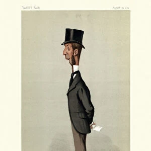 Vanity fair caricature, Rowland Winn, 1874, English industrialist