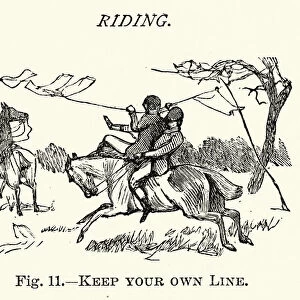 Victorian sports, Riding, Keep ypur own line, 19th Century