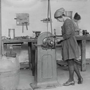 Atalanta works, Loughborough, run by women at the forge 6 February 1921