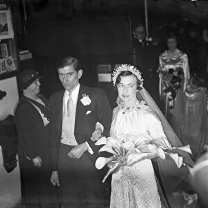Wedding of Dr Mervyn Jeffry Ingram and Miss Joan Dupen at Chelsea Old Church, London