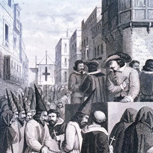 Accompanying the Prisoners Condemned by the Inquisition Court to be Burnt at the Stake, 1610