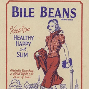 Advertisement for Bile Beans (colour litho)