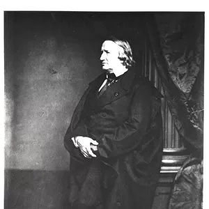 Alfred de Vigny (1797-1863) 1850s (b / w photo)