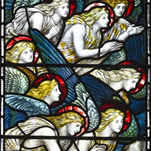 Angels, Adoration of The Lamb, 1884 (stained glass)