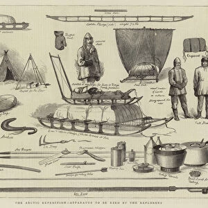 The Arctic Expedition, Apparatus to be used by the Explorers (engraving)