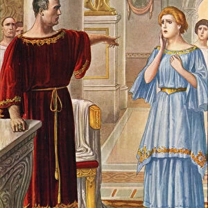 Augustus punishing his daughter Julia