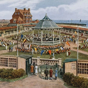 The Bandstand, Gorleston-on-Sea (colour litho)