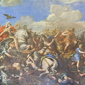 Battle of Alexander versus Darius, 1644-50 (oil on canvas)