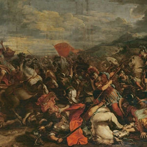 The Battle of the Arbelles (oil on canvas)