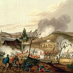 The Battle of Waterloo, 18 June 1815 (aquatint)