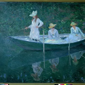 Boat in Giverny or in Norwegian. The daughters of Madame Hoschede