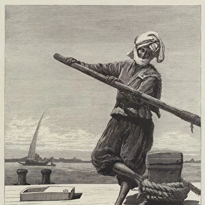 A Boatman on the Indus (engraving)